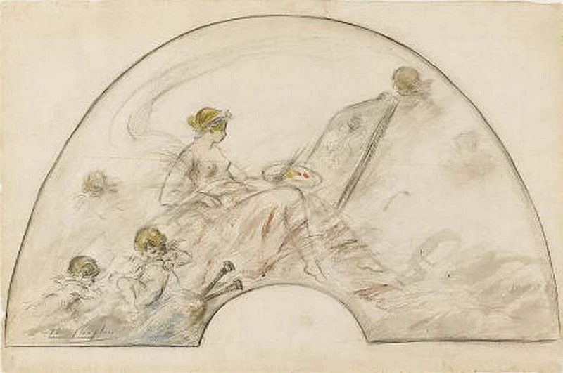 Charles Joshua Chaplin - Allegoria della pittura, studio
